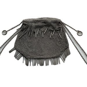 Sterling Antque Mesh Deco Evening Wristlet 329g